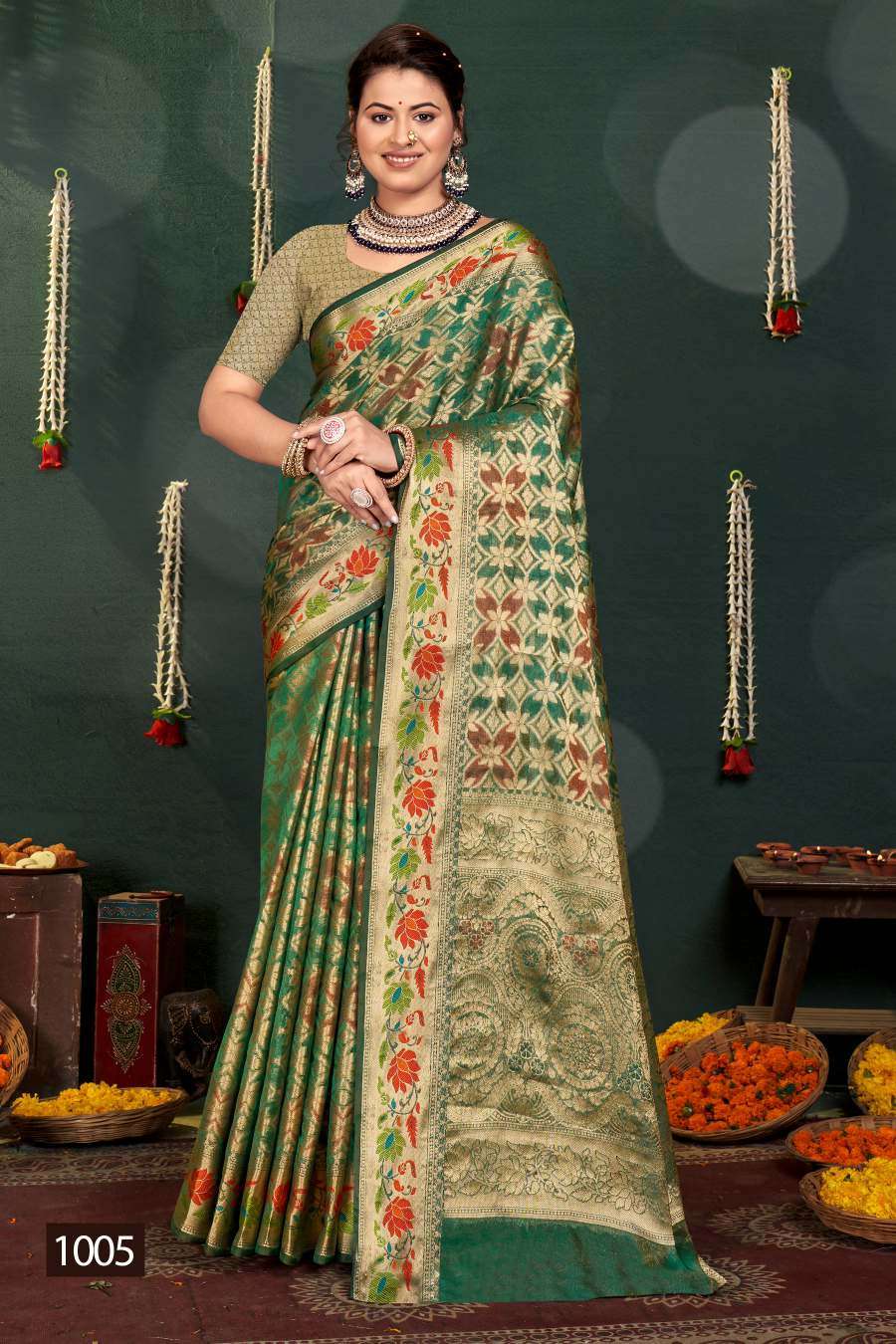 Saroj Swarn Mahotsav Vol -16 Designer Soft Organza Saree Wholesale catalog