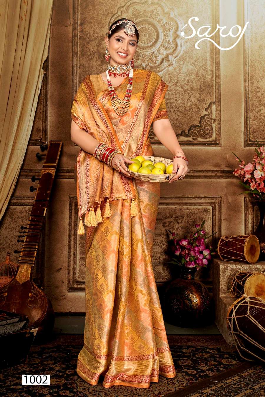 Saroj Swarn Mahotsav Vol-2 Designer Soft Organza Saree Wholesale catalog
