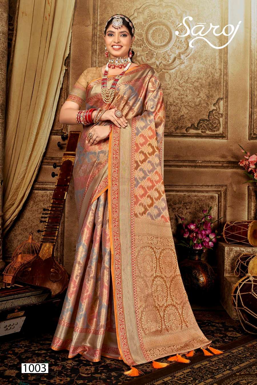 Saroj Swarn Mahotsav Vol-2 Designer Soft Organza Saree Wholesale catalog