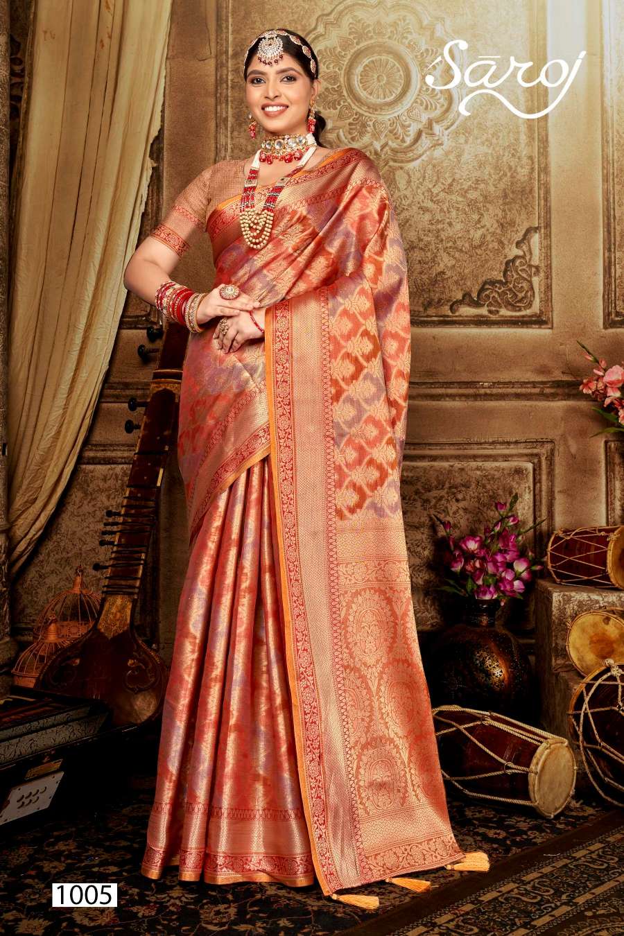 Saroj Swarn Mahotsav Vol-2 Designer Soft Organza Saree Wholesale catalog