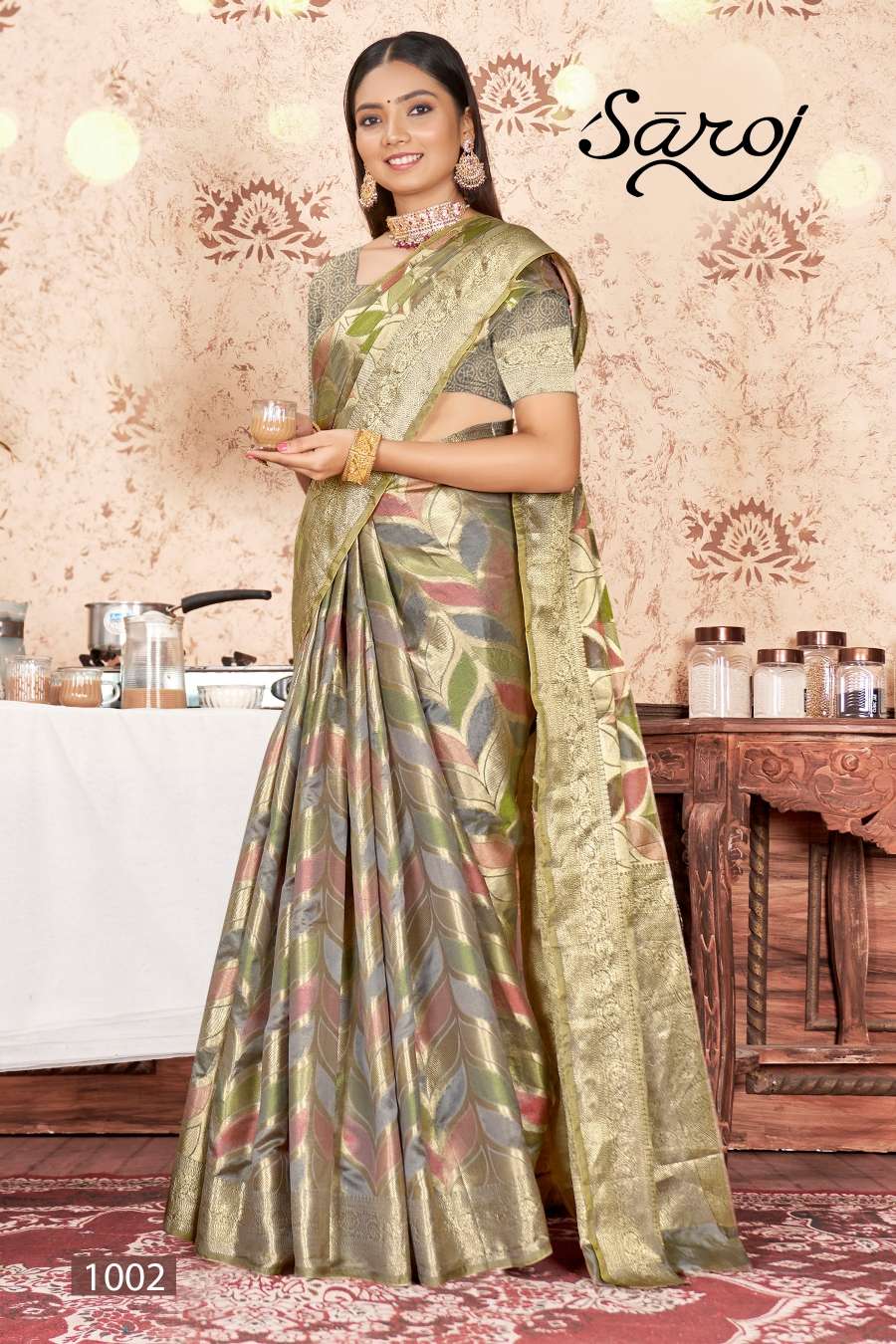 Saroj Swarn Mahotsav Vol -3 Designer Soft Organza Saree Wholesale catalog