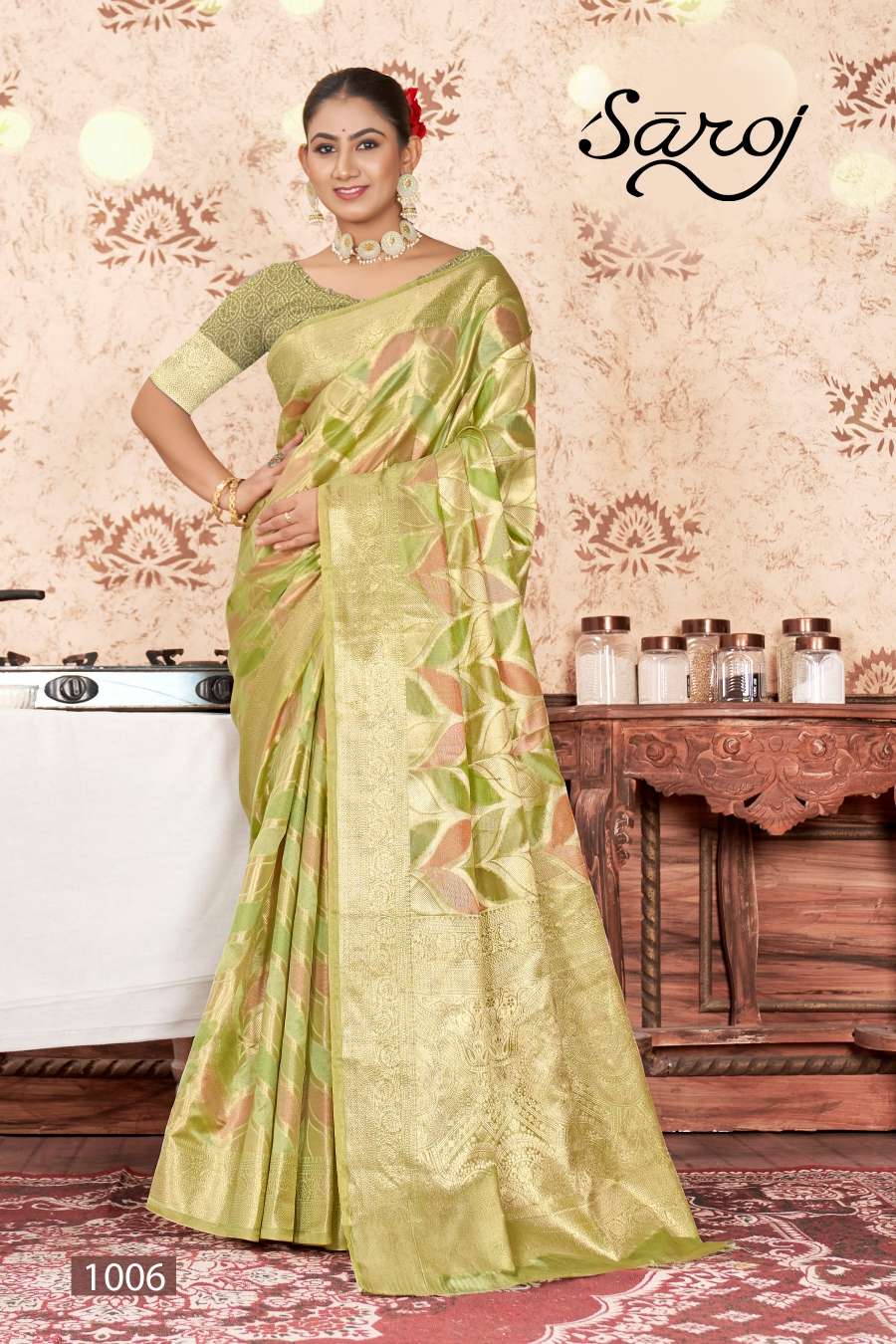 Saroj Swarn Mahotsav Vol -3 Designer Soft Organza Saree Wholesale catalog