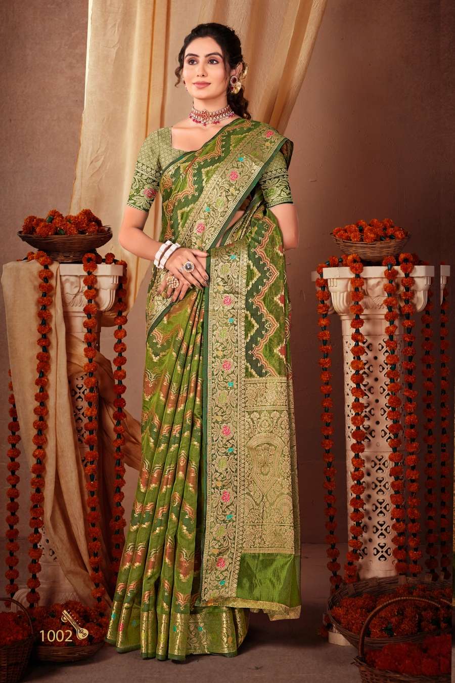 Saroj Swarn Mahotsav Vol -7 Designer Soft Organza Saree Wholesale catalog