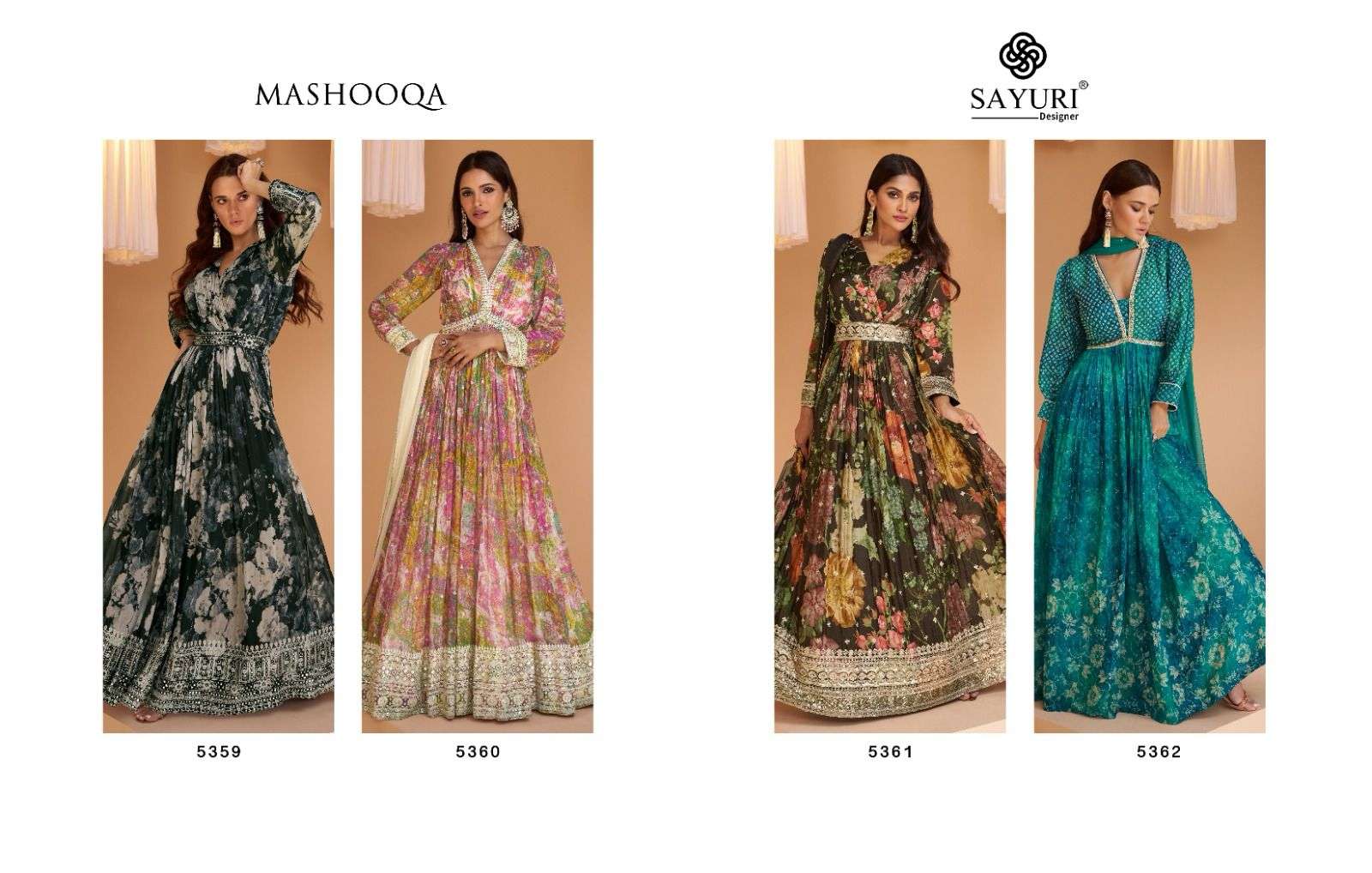 SAYURI DESIGNER MASHOOQA Salwar Kameez Wholesale catalog