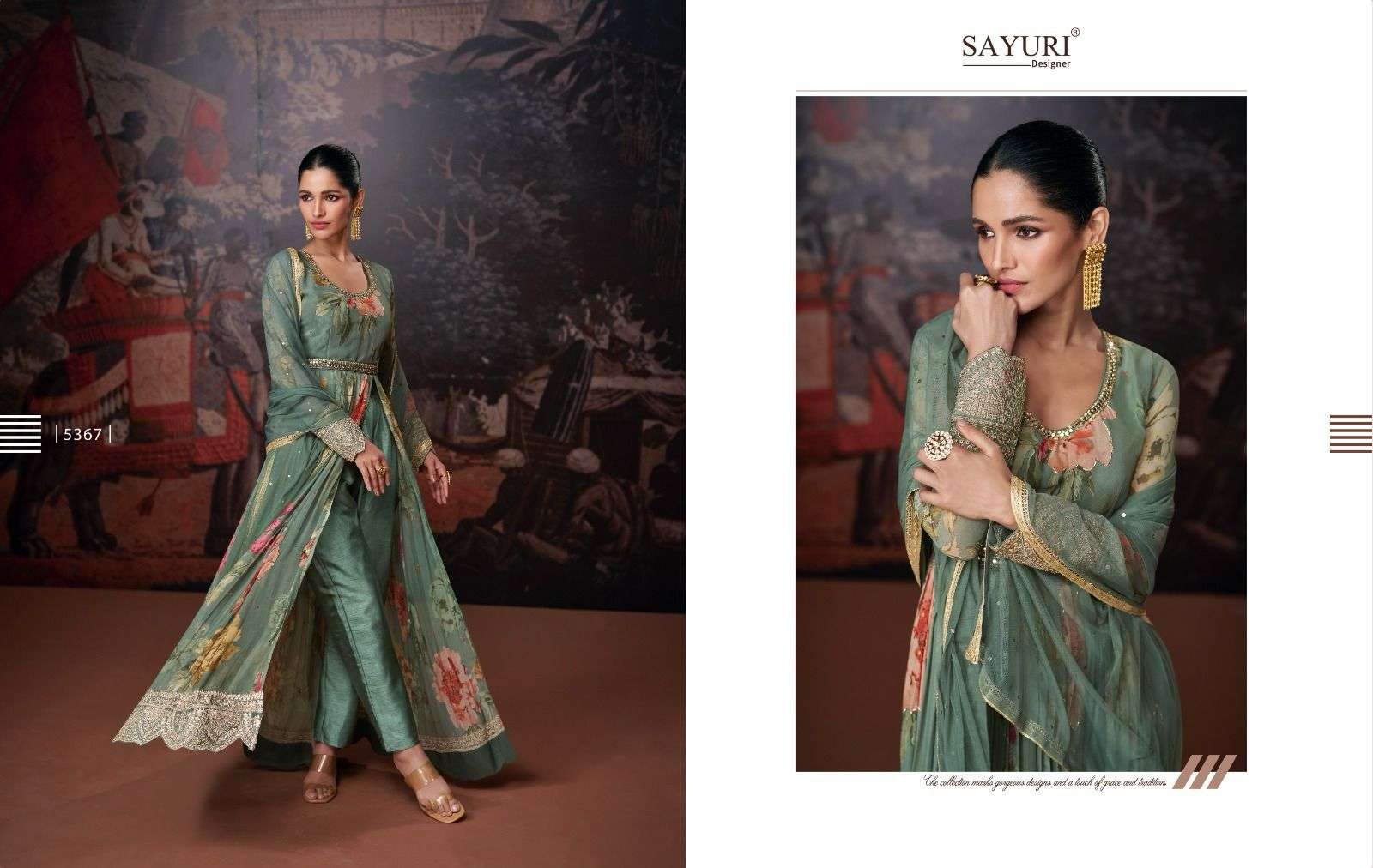 Sayuri Nazraana Real Georgette Designer Gown Kurti Wholesale catalog