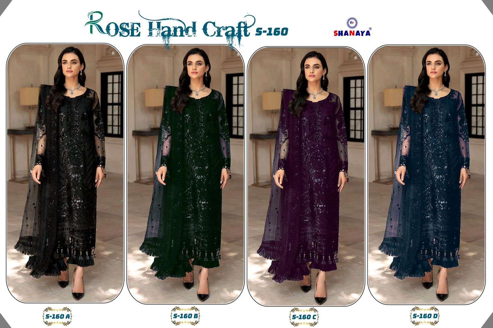 SHANAYA  ROSE HAND CRAFT Salwar Kameez Wholesale catalog
