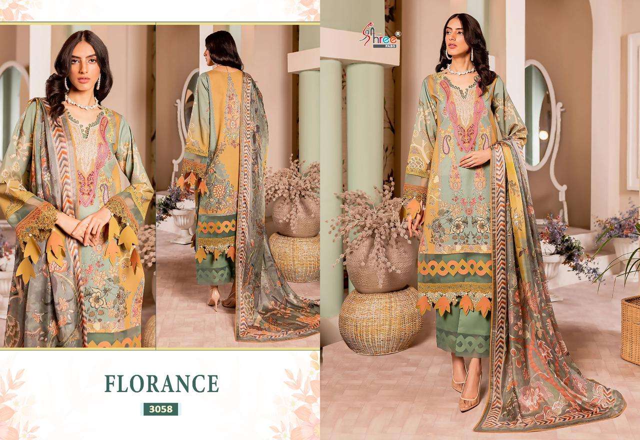 Shree Florance Cotton Dupatta Pakistani Suit Wholesale catalog