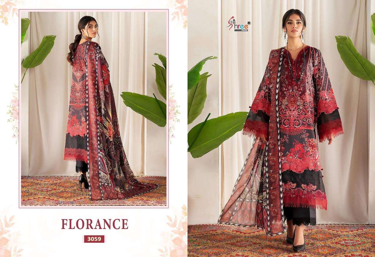 Shree Florance Cotton Dupatta Pakistani Suit Wholesale catalog