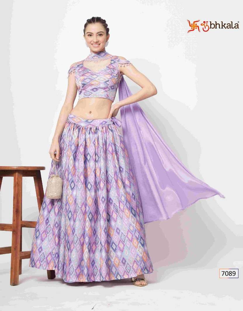 SHUBHKALA  VOL. 7089 Embroidered Semi Stitched Lehenga Choli Wholesale catalog