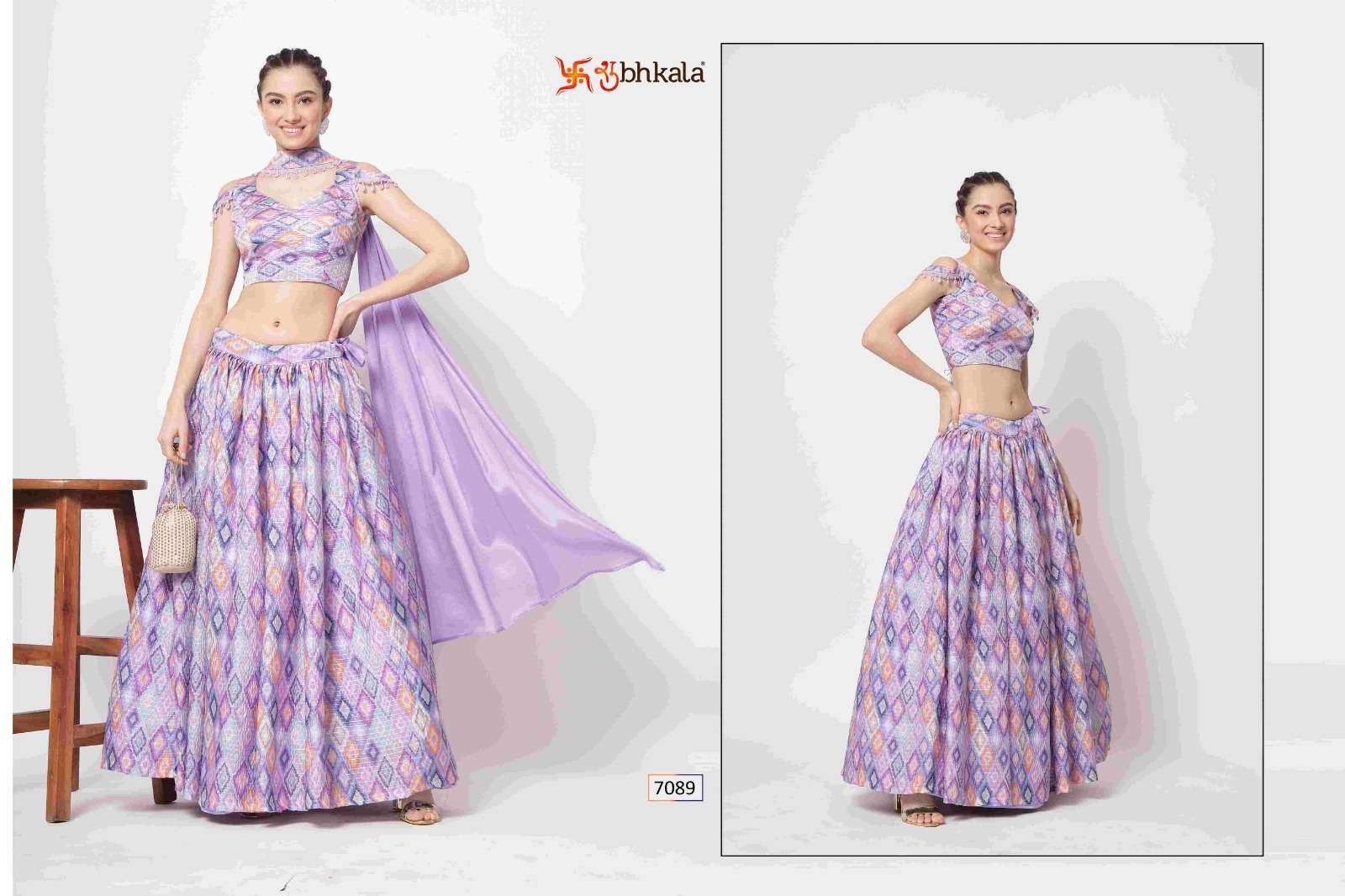 SHUBHKALA  VOL. 7089 Embroidered Semi Stitched Lehenga Choli Wholesale catalog