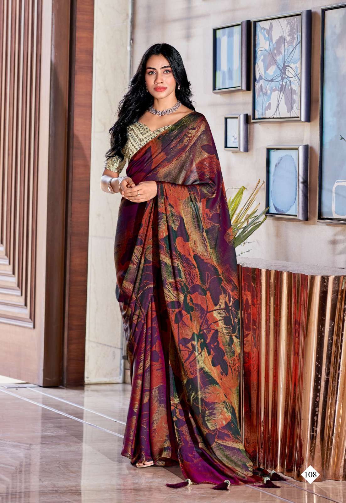 Stavan Shannon  Embroidery Saree Wholesale catalog