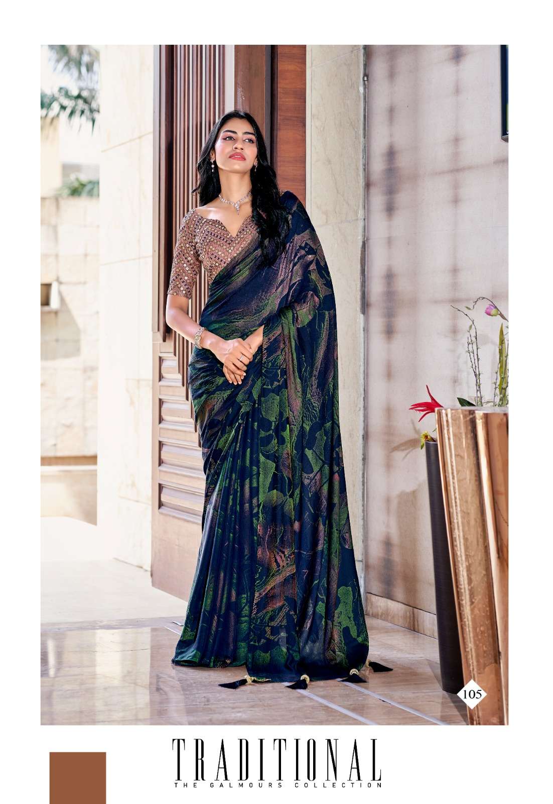 Stavan Shannon  Embroidery Saree Wholesale catalog