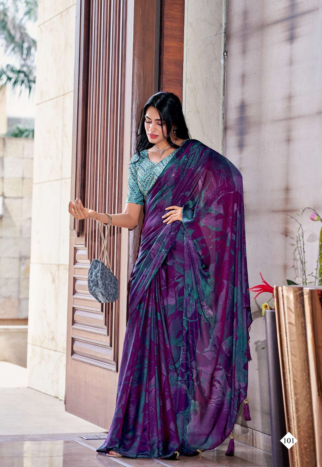 Stavan Shannon  Embroidery Saree Wholesale catalog
