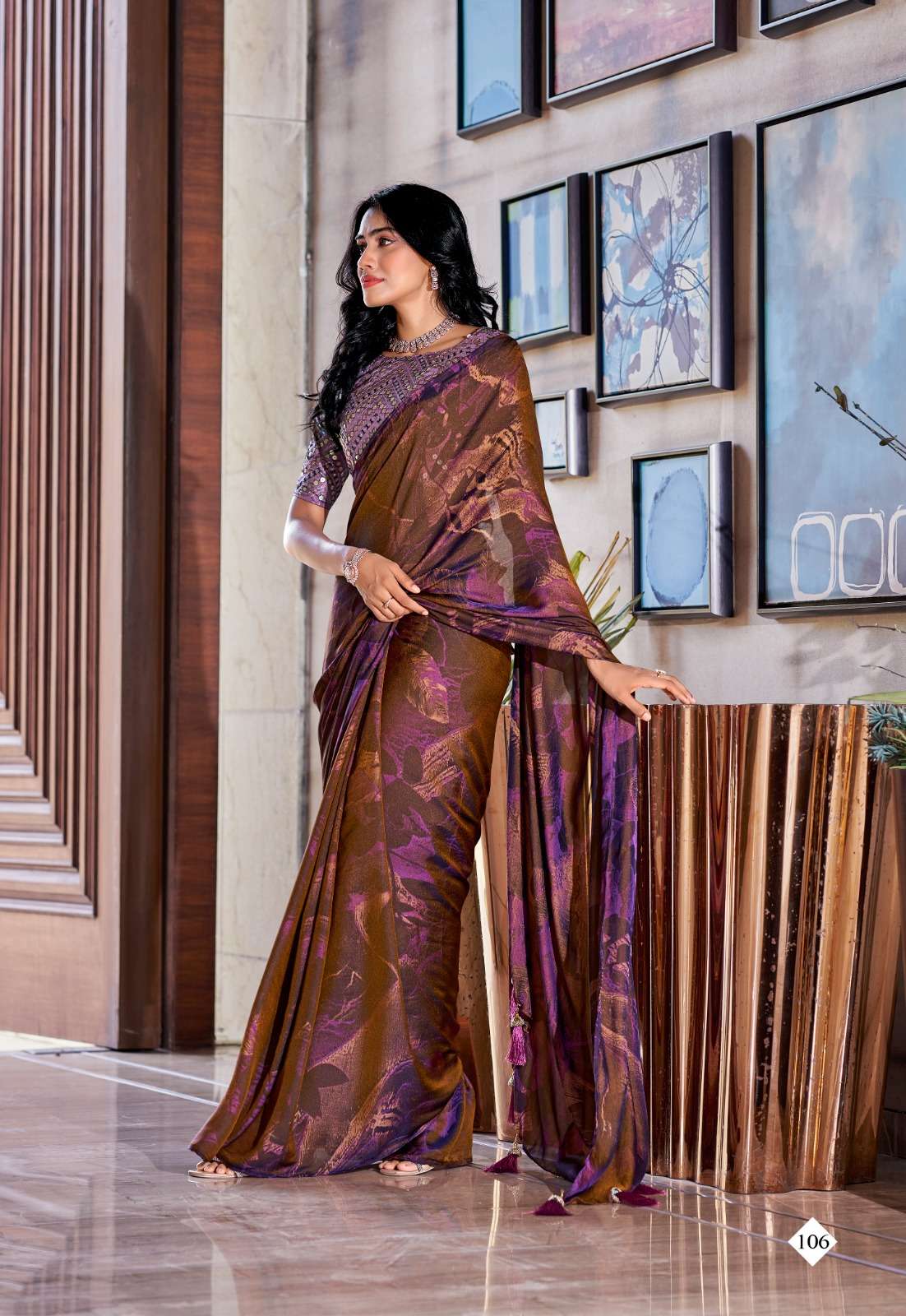 Stavan Shannon  Embroidery Saree Wholesale catalog