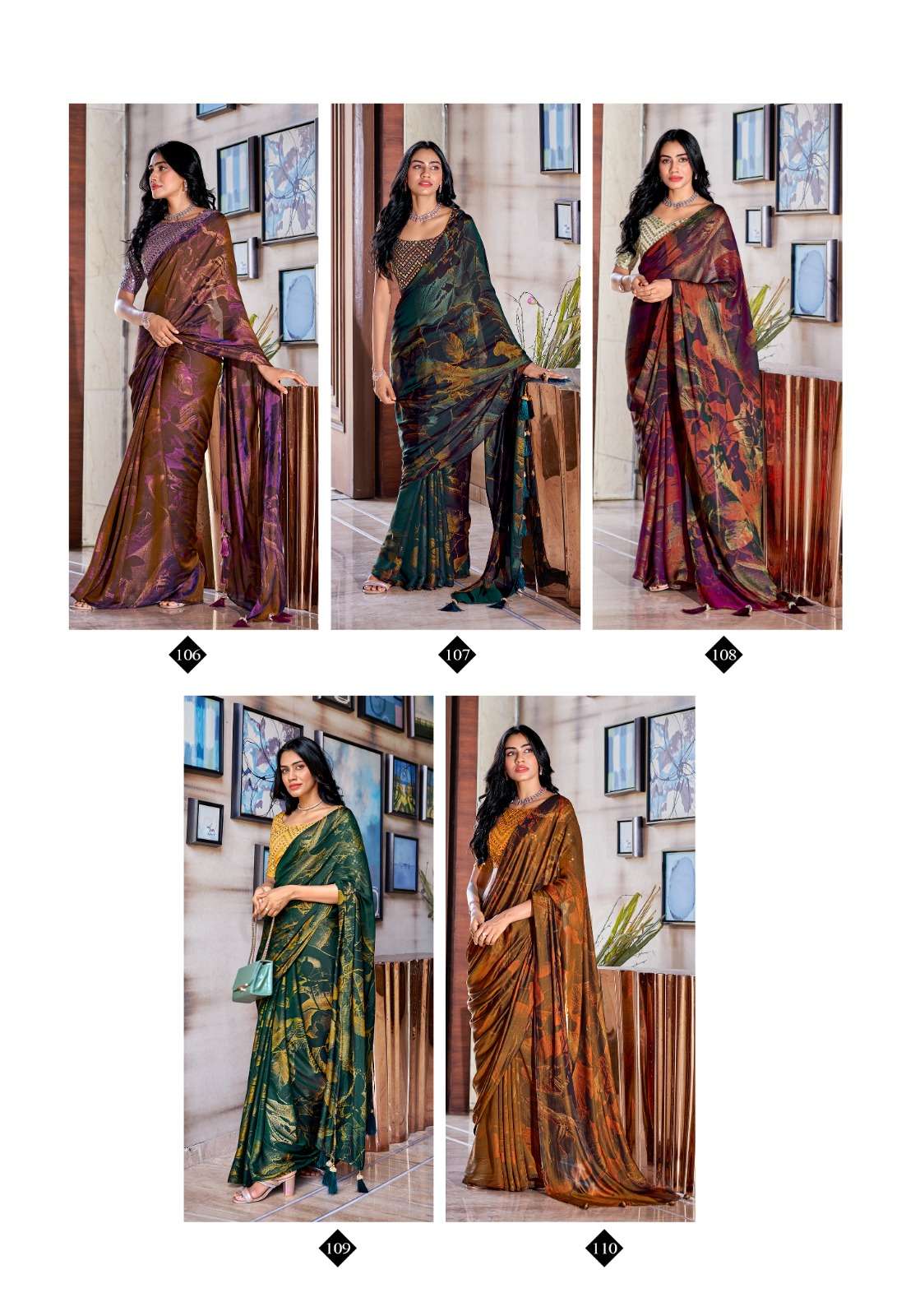 Stavan Shannon  Embroidery Saree Wholesale catalog