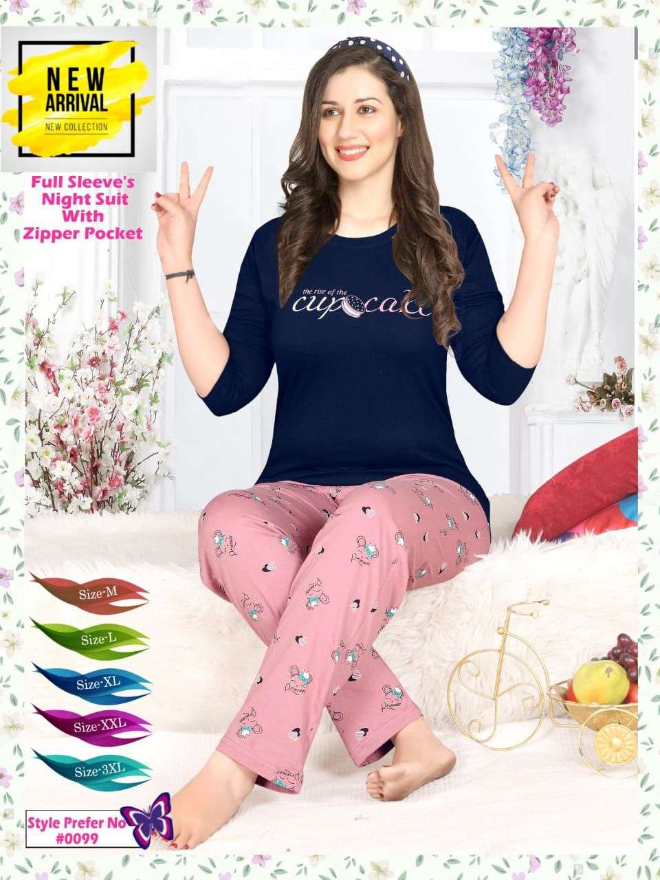 Summer Special Vol At 99 Hosiery Cotton Night Suits Wholesale catalog