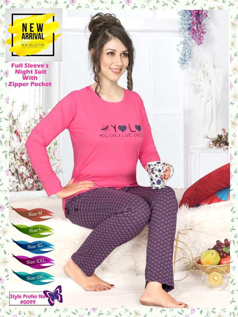 Summer Special Vol At 99 Hosiery Cotton Night Suits Wholesale catalog