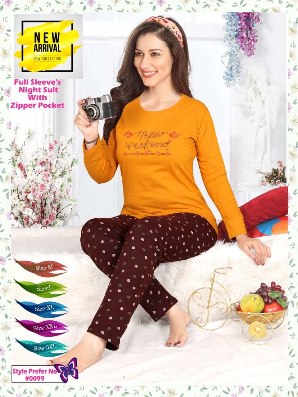 Summer Special Vol At 99 Hosiery Cotton Night Suits Wholesale catalog