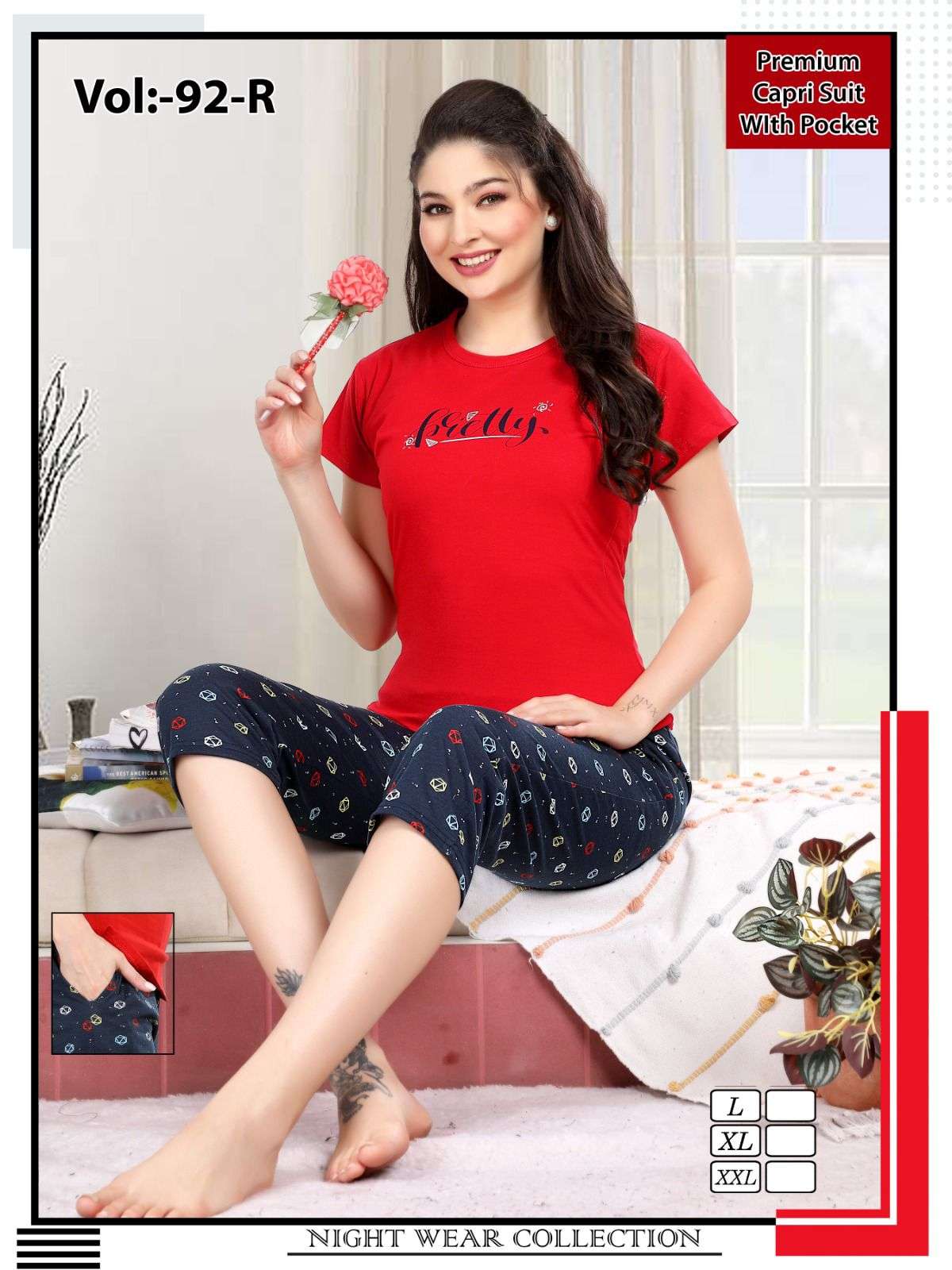 Summer Special Vol Jc 92 R Hosiery Cotton Night Suits Wholesale catalog