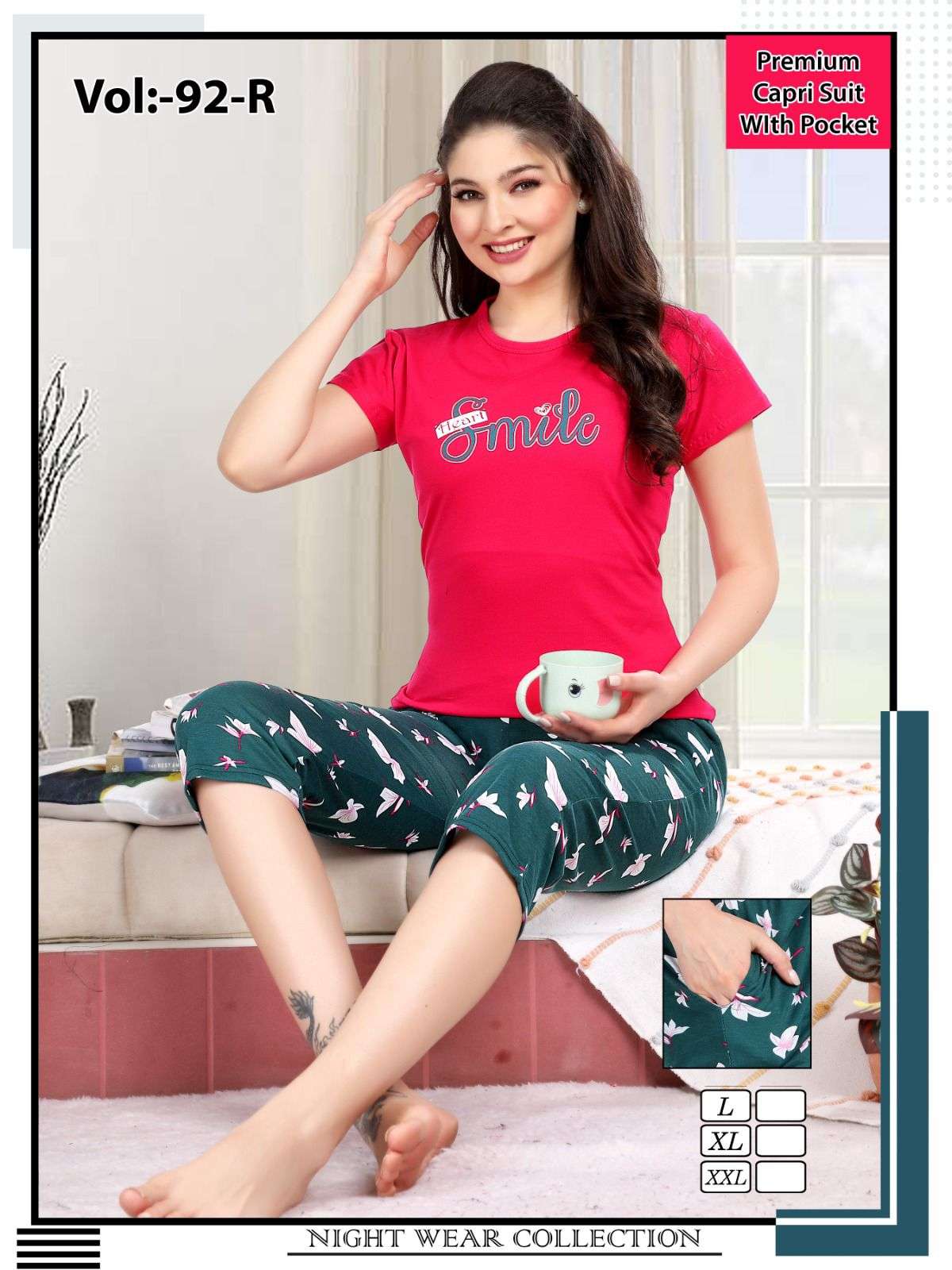 Summer Special Vol Jc 92 R Hosiery Cotton Night Suits Wholesale catalog