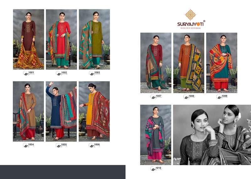 Suryajyoti Nazakat Vol-1 -Dress Material -Wholesale Catalog