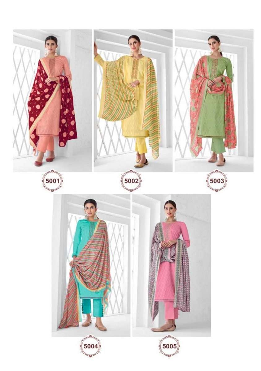 Suryajyoti Nushrat Vol-5 -Dress Material -Wholesale Catalog