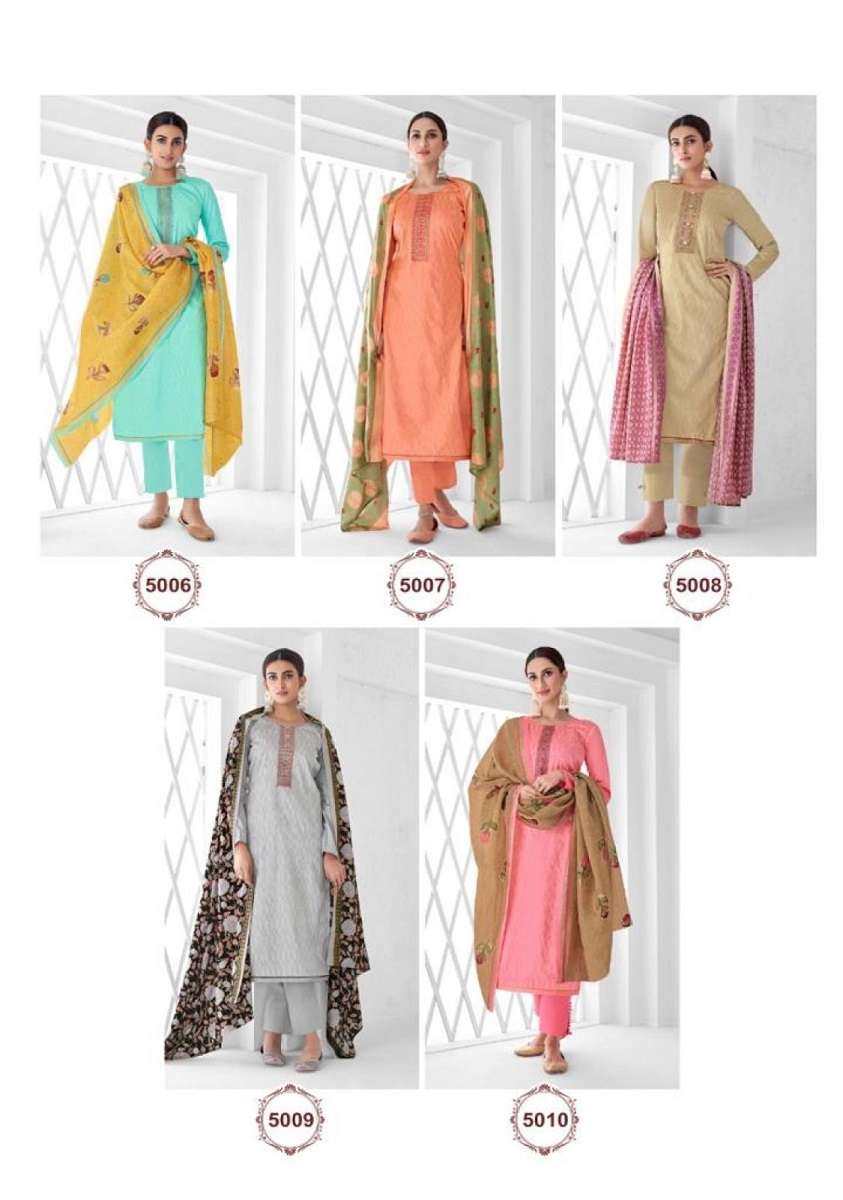 Suryajyoti Nushrat Vol-5 -Dress Material -Wholesale Catalog