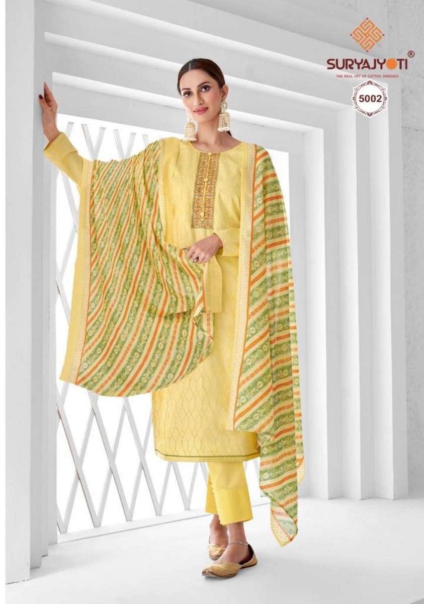 Suryajyoti Nushrat Vol-5 -Dress Material -Wholesale Catalog