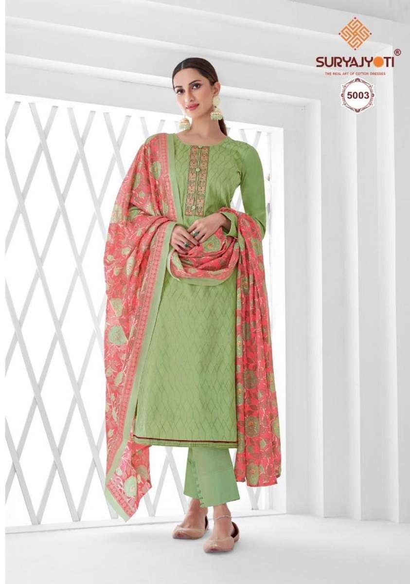 Suryajyoti Nushrat Vol-5 -Dress Material -Wholesale Catalog