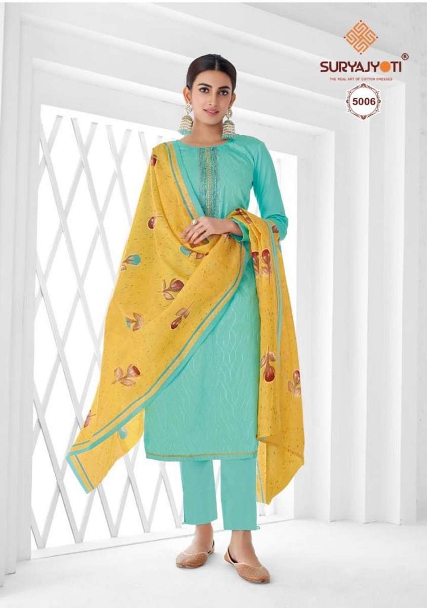 Suryajyoti Nushrat Vol-5 -Dress Material -Wholesale Catalog