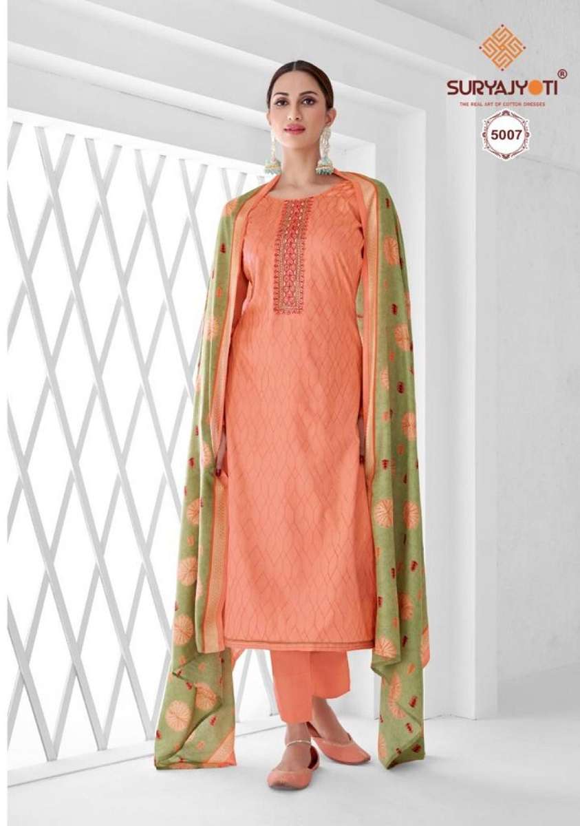 Suryajyoti Nushrat Vol-5 -Dress Material -Wholesale Catalog