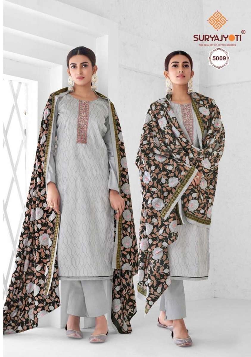 Suryajyoti Nushrat Vol-5 -Dress Material -Wholesale Catalog