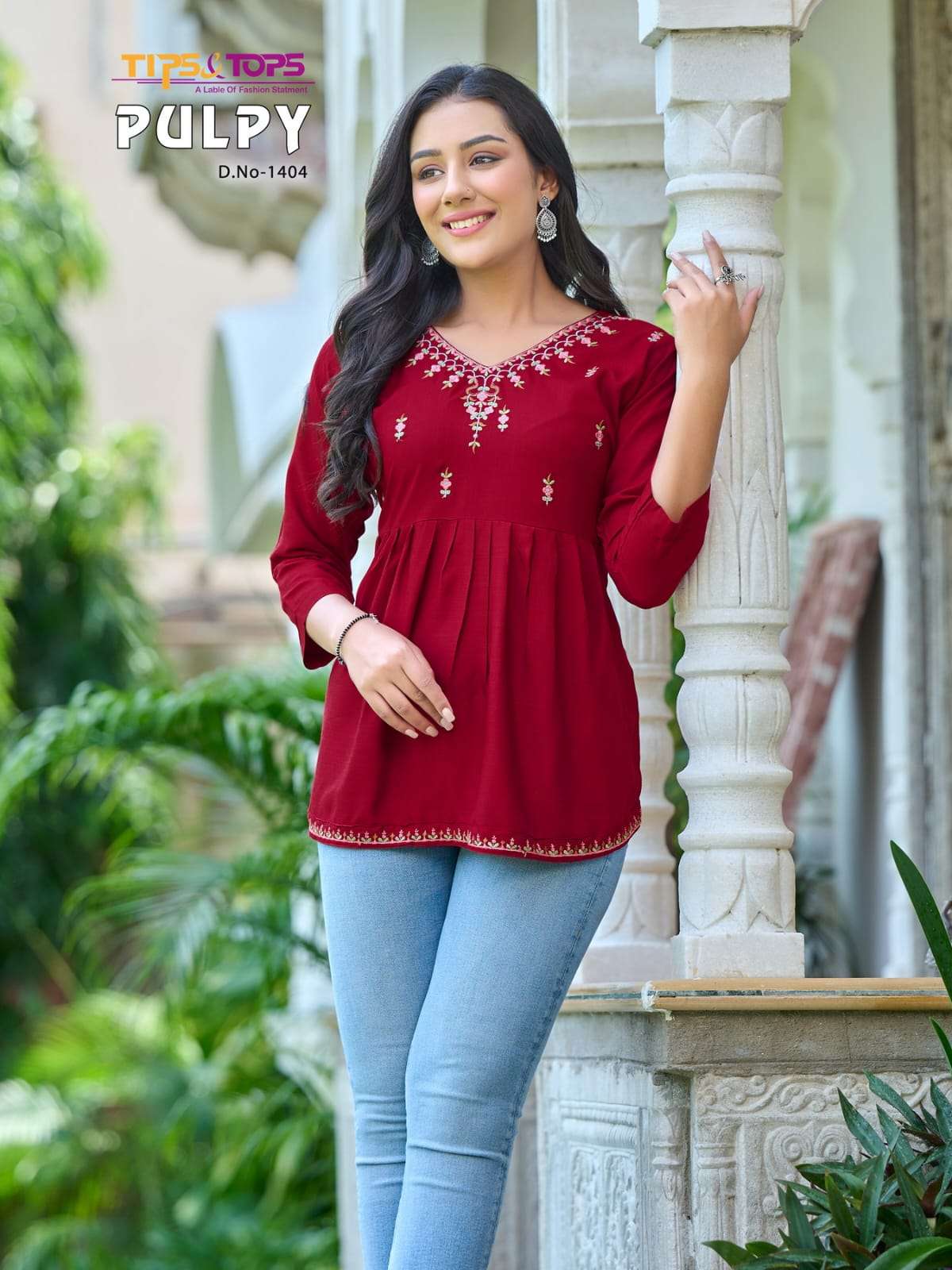 Tips And Tops Pulpy Vol 14 Rayon Fancy Short Tops Wholesale catalog