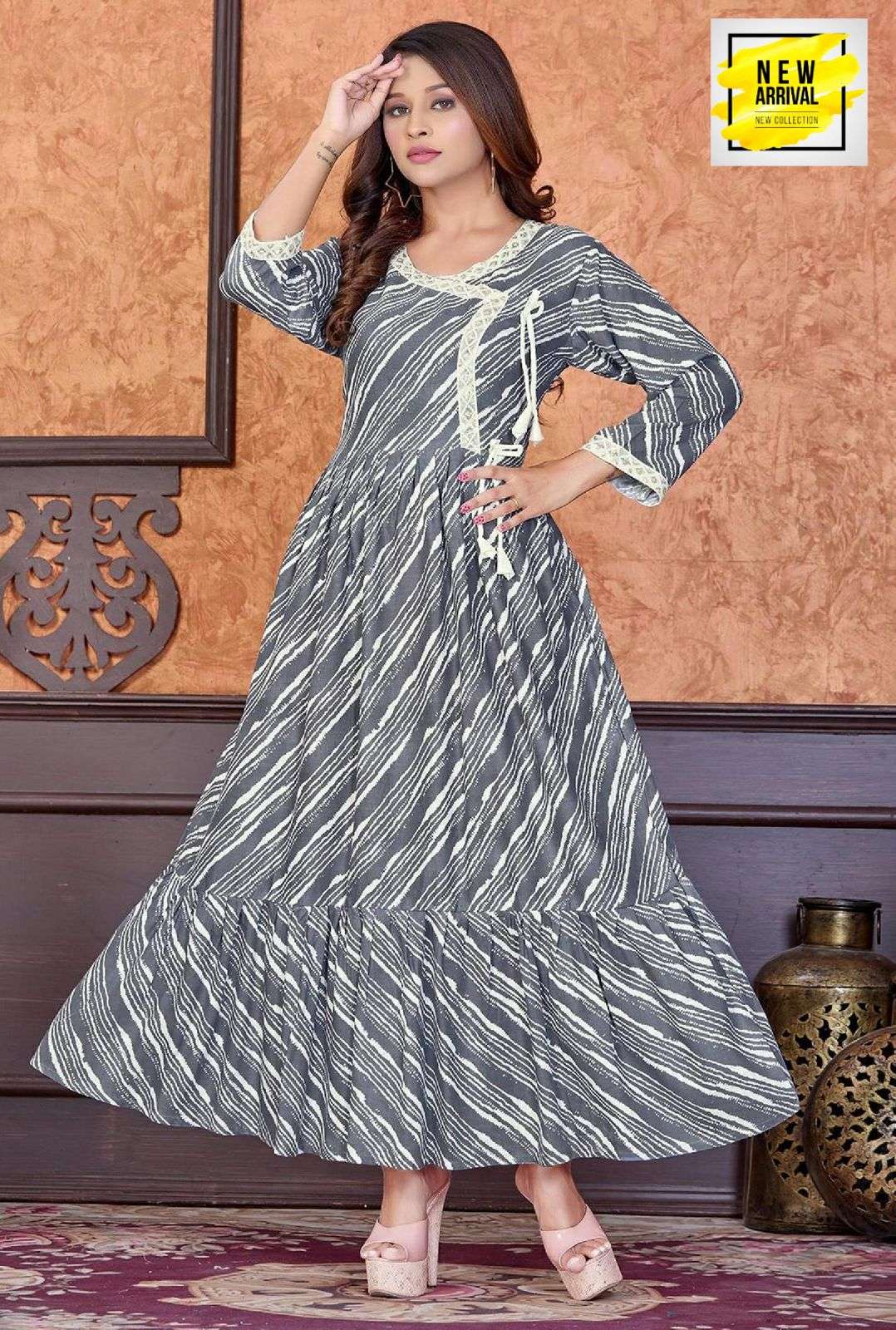 TRENDY GURLEEN HEAVY RAYON PRINT Kurti Wholesale catalog
