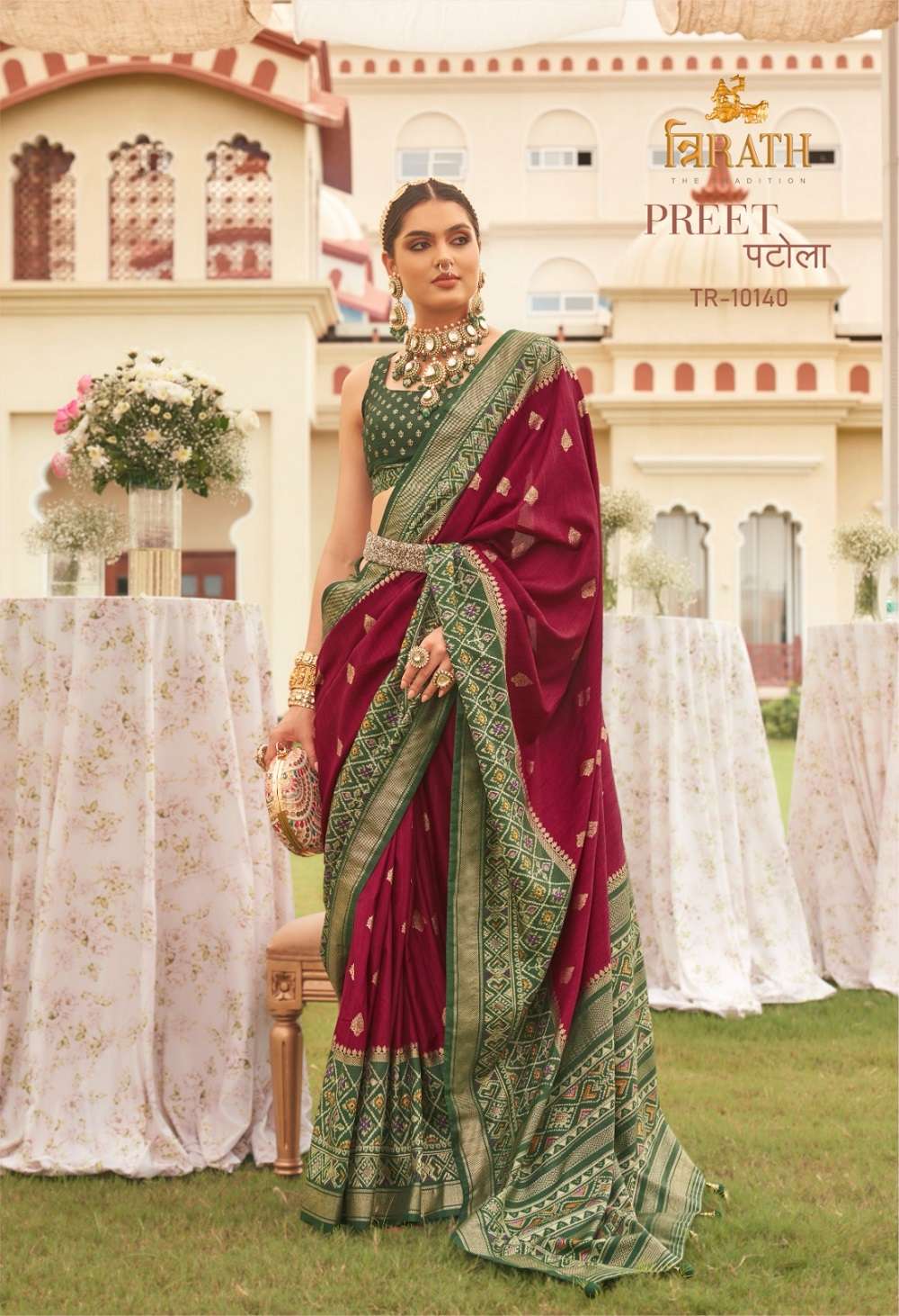 Trirath Preet Patola Sigma Silk Saree Wholesale catalog
