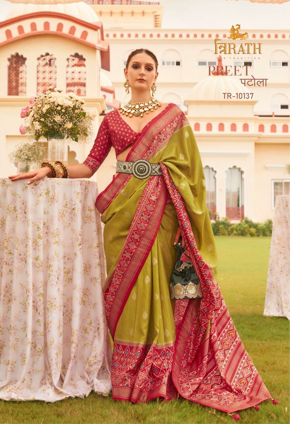 Trirath Preet Patola Sigma Silk Saree Wholesale catalog