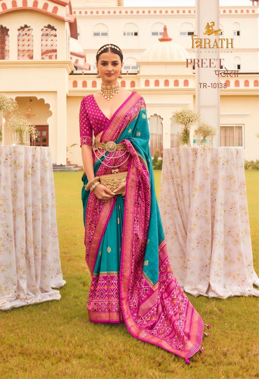 Trirath Preet Patola Sigma Silk Saree Wholesale catalog