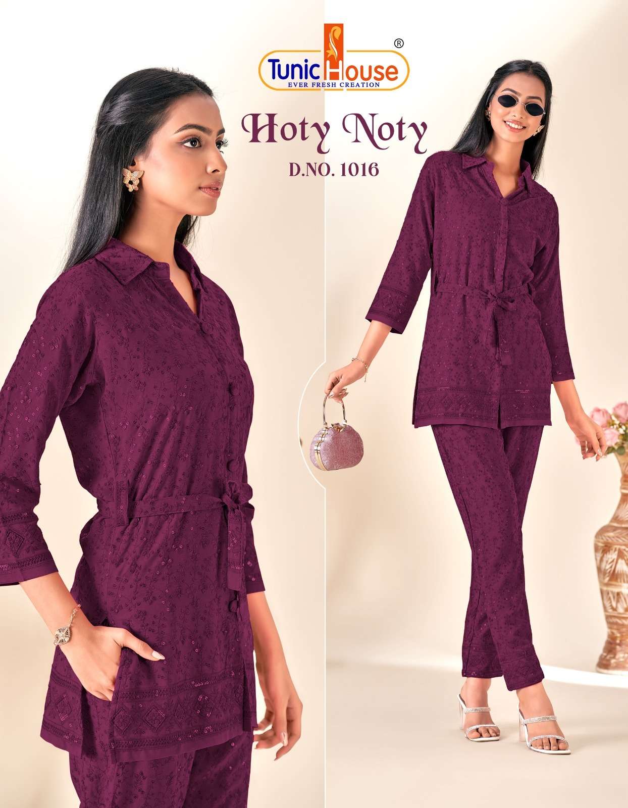 TUNIC HOUSE HOTY NOTY-2 CO-ORD SET Kurti Wholesale catalog