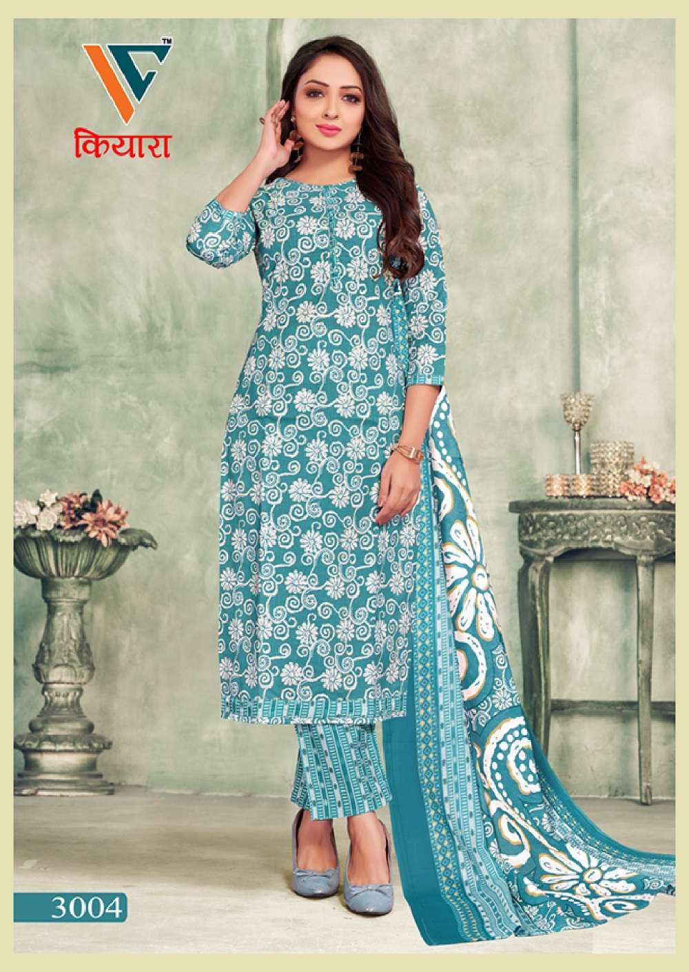 Vandana C Kiara Vol 3 Premium Foli Print Dress Material Wholesale catalog