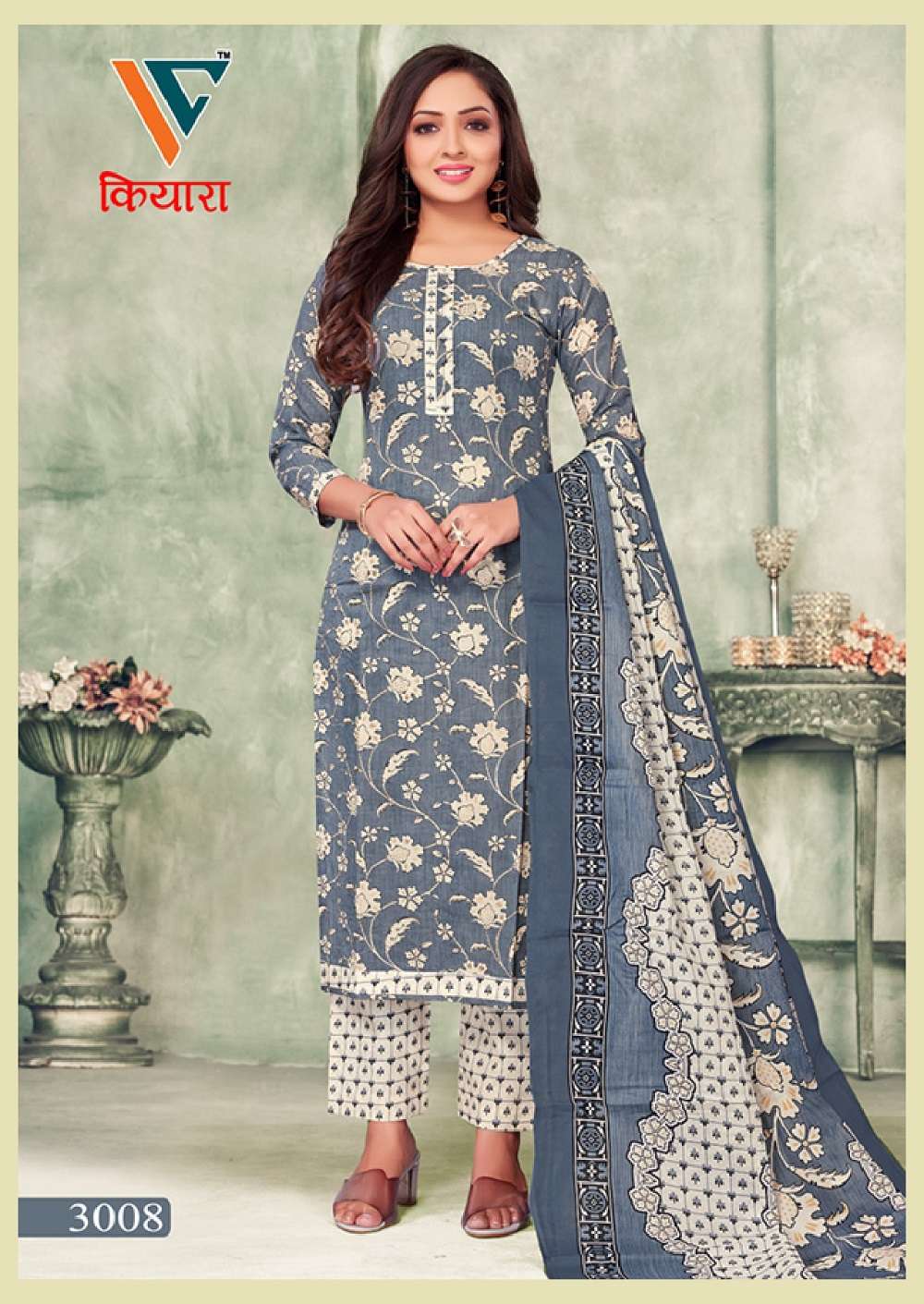 Vandana C Kiara Vol 3 Premium Foli Print Dress Material Wholesale catalog