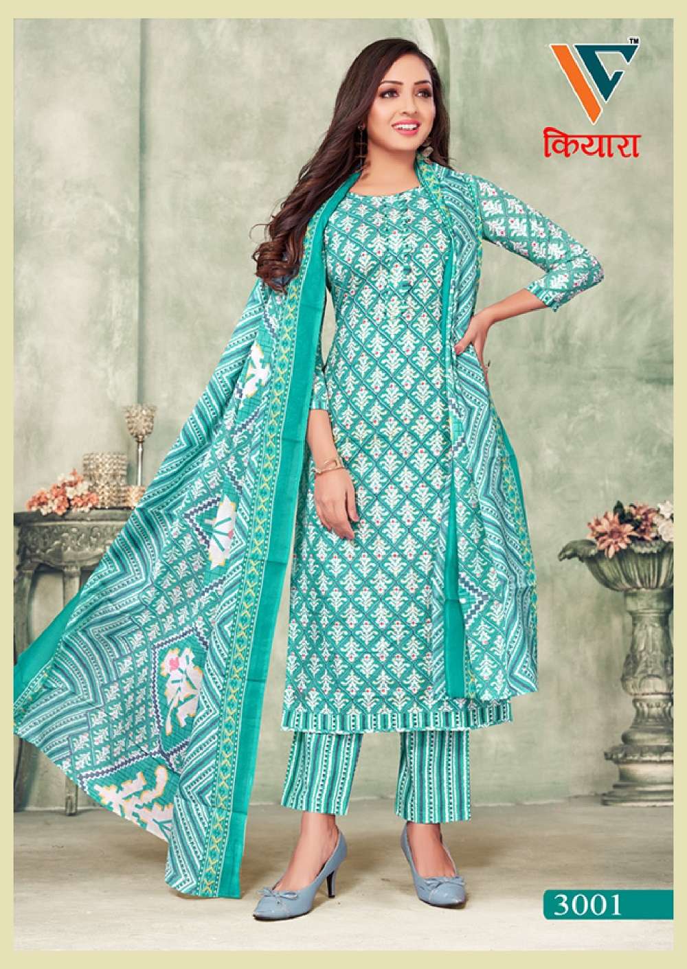 Vandana C Kiara Vol 3 Premium Foli Print Dress Material Wholesale catalog