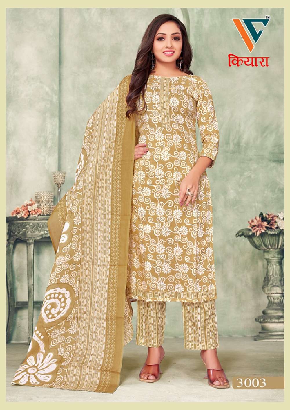 Vandana C Kiara Vol 3 Premium Foli Print Dress Material Wholesale catalog