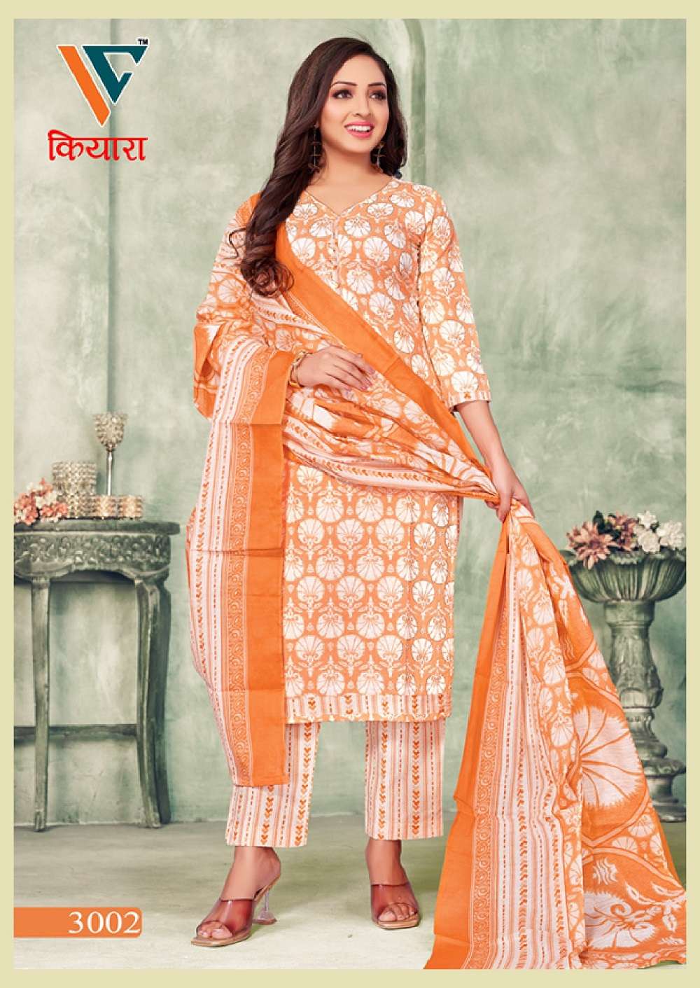Vandana C Kiara Vol 3 Premium Foli Print Dress Material Wholesale catalog