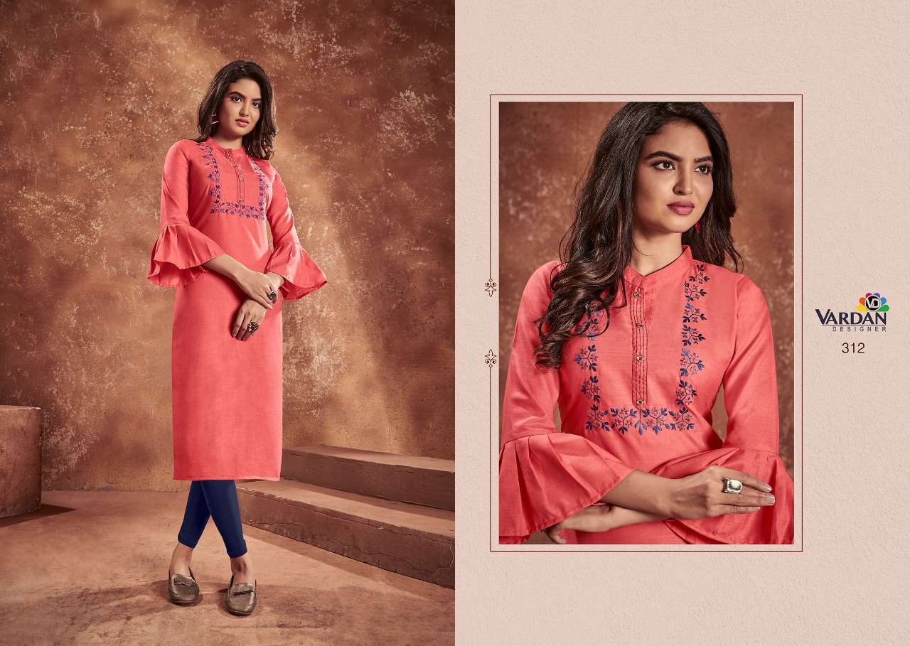 Vardan Designer Cloud Vol-1 Kurti Wholesale catalog