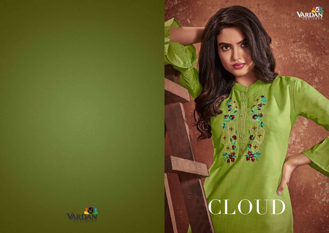 Vardan Designer Cloud Vol-1 Kurti Wholesale catalog