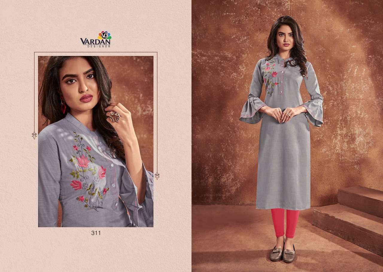 Vardan Designer Cloud Vol-1 Kurti Wholesale catalog