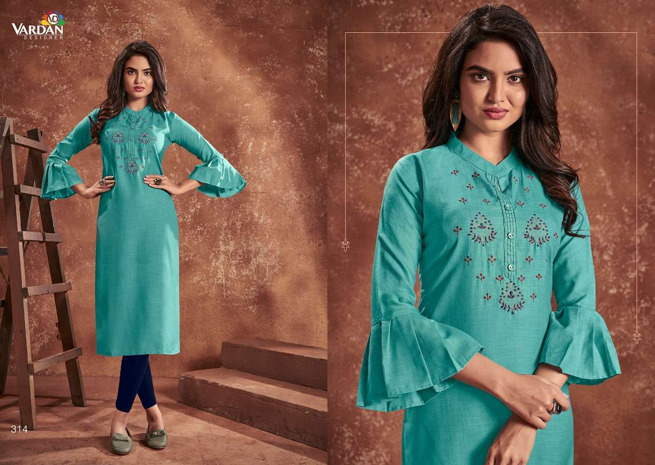 Vardan Designer Cloud Vol-1 Kurti Wholesale catalog