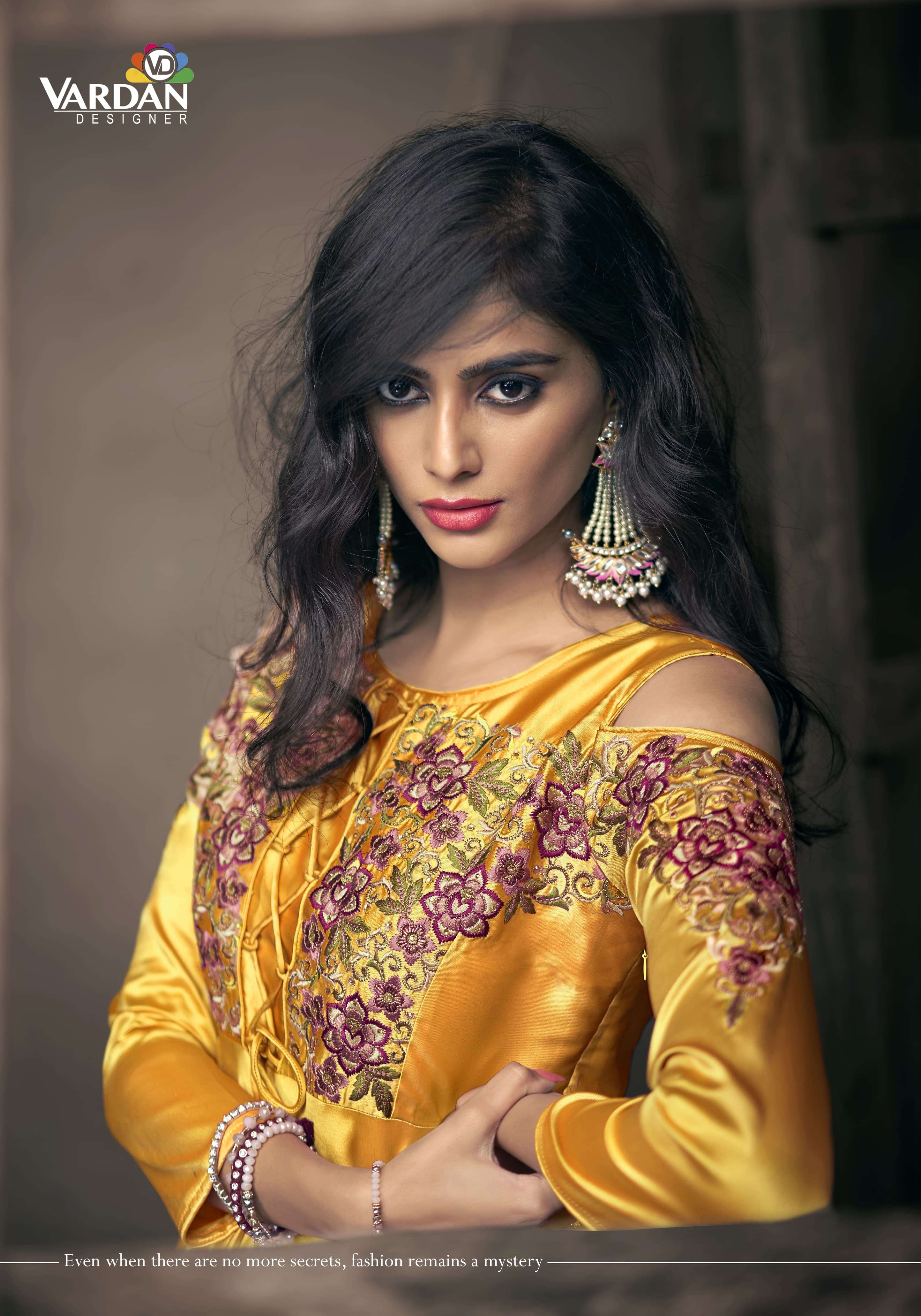 Vardan Designer Navya Vol-10 Gold Kurti Wholesale catalog