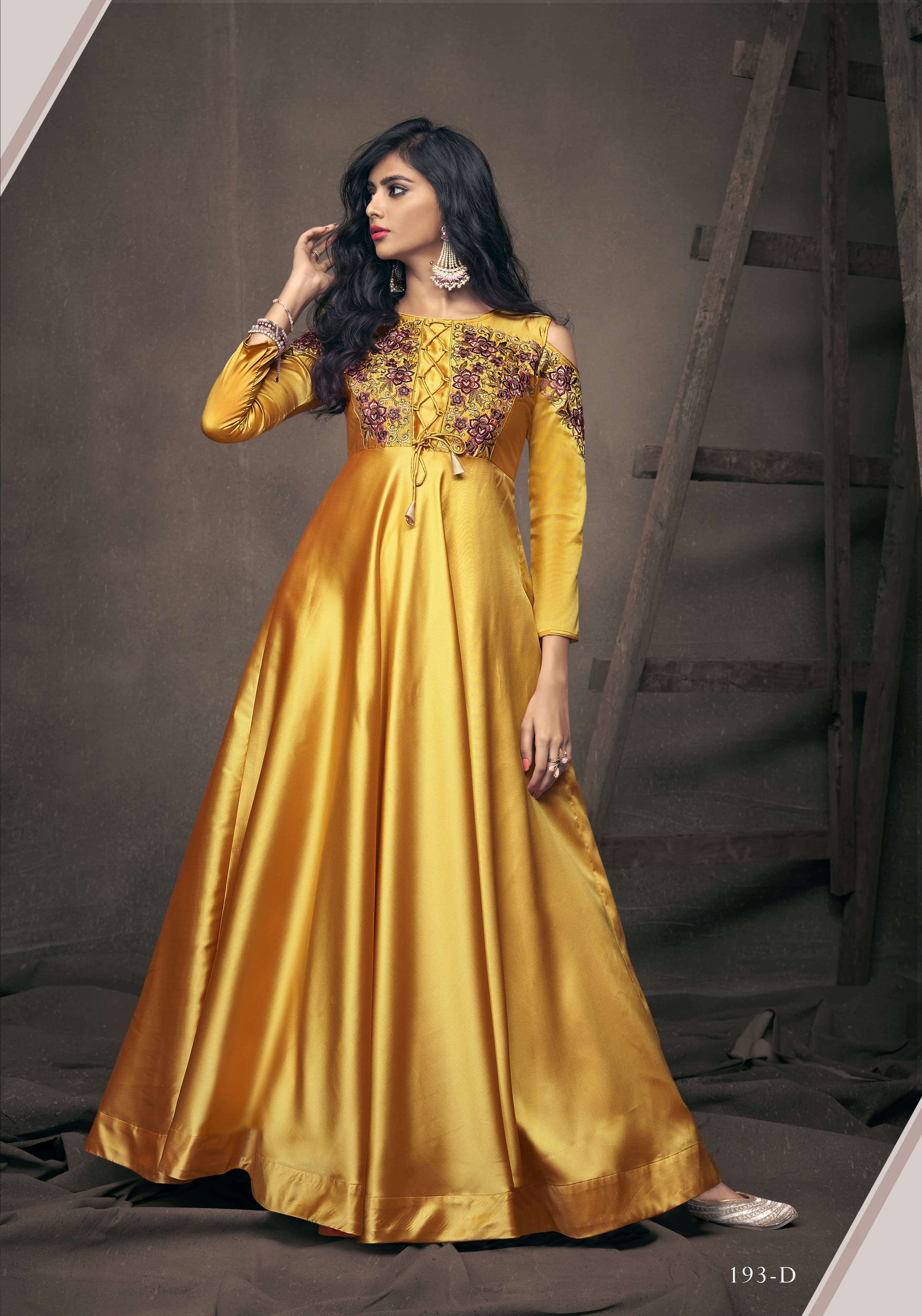 Vardan Designer Navya Vol-10 Gold Kurti Wholesale catalog