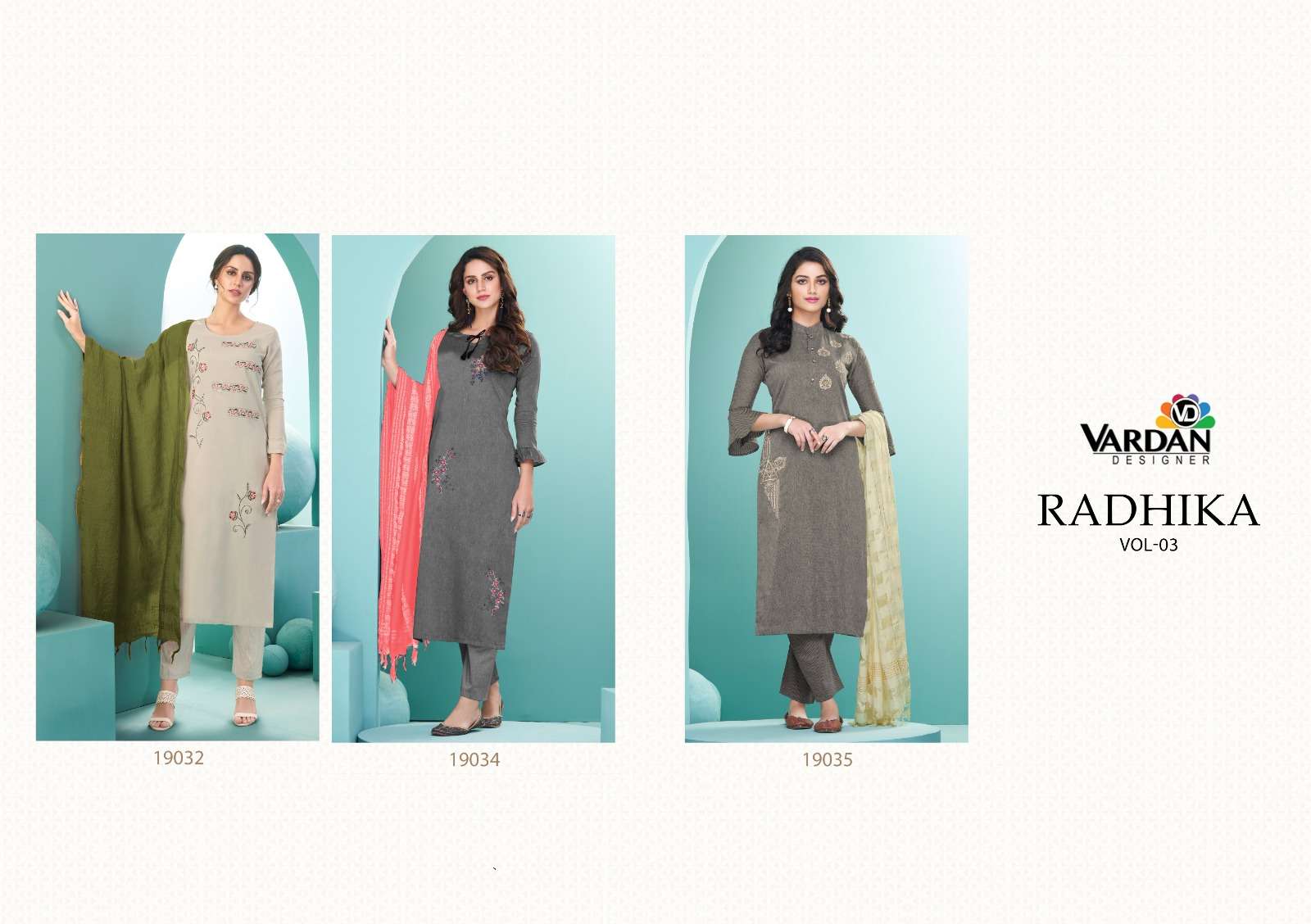 Vardan Designer Radhika Vol -3 Kurti Wholesale catalog